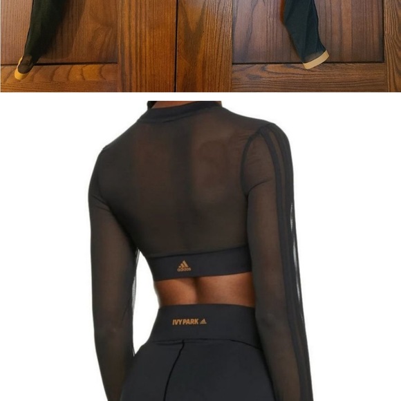 Adidas Ivy Park black pack mesh crop top - Picture 4 of 9